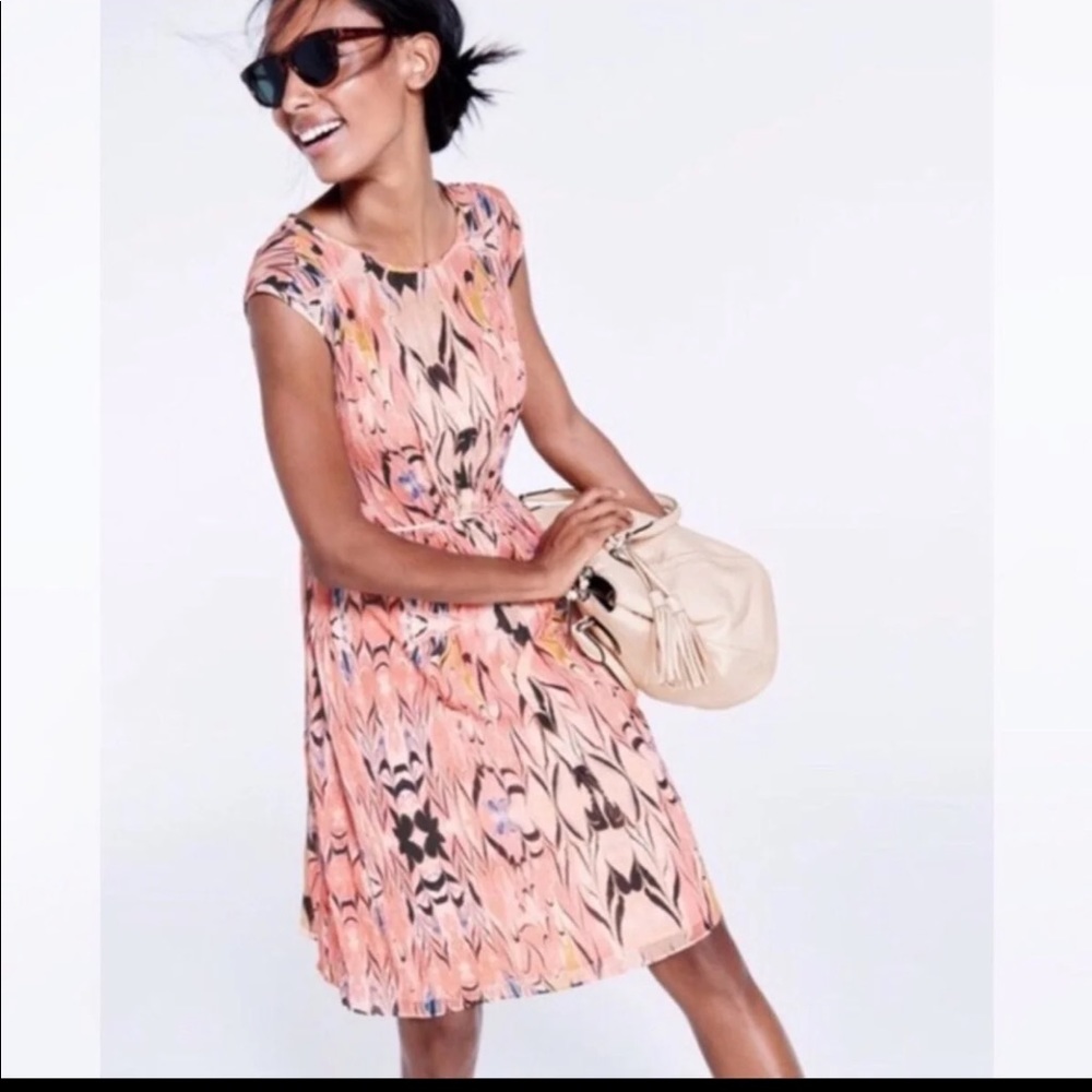 J. Crew pink marble dress